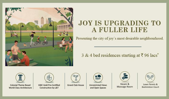 Home buyers now live a life full of joy at TATA Avenida in Kolkata the city of joy Update